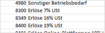 Companyon Controlling Software_Beispiel Sachkontenlänge
