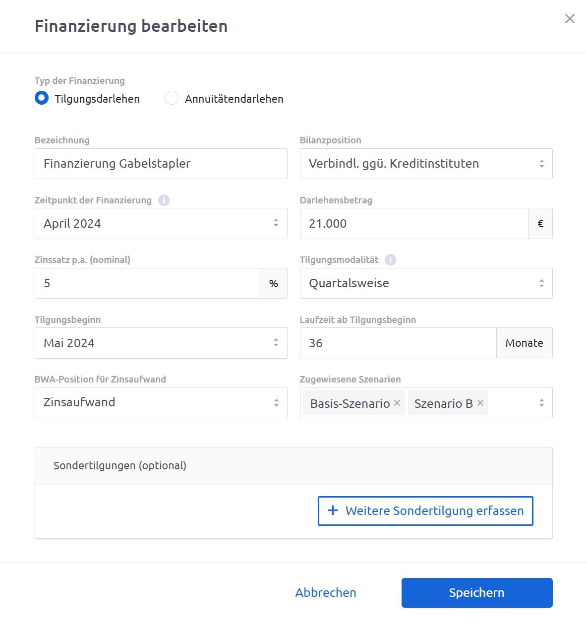 Companyon Controlling Software_Finanzierungsplanung Kachel