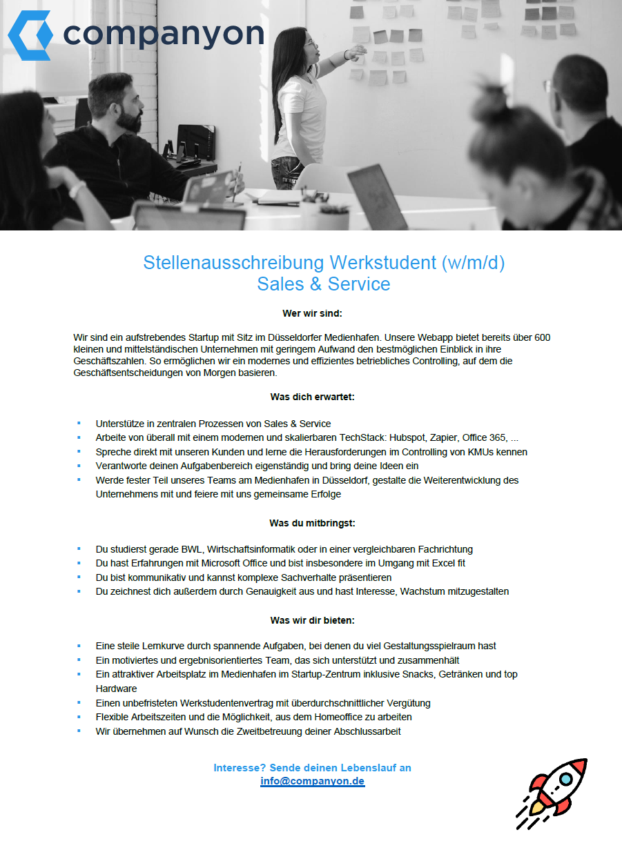Companyon_Stellenausschreibung Werkstudent