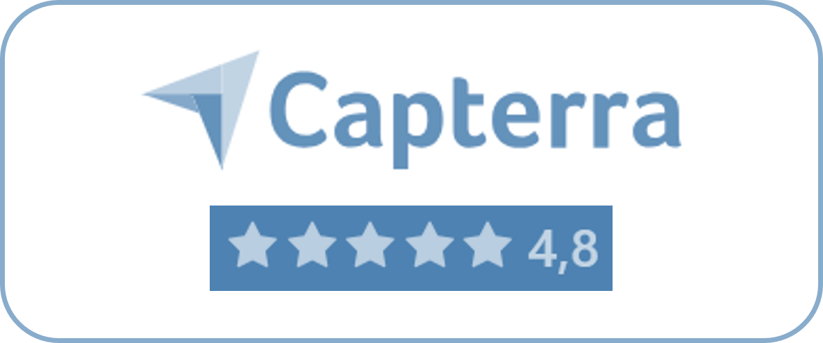 Capterra_Bewertung Companyon_blau