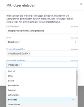 Companyon Controlling Software_Zugriffsrechte Anwender_4