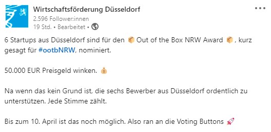 Wir sind nominiert - und brauchen Ihre Stimme!