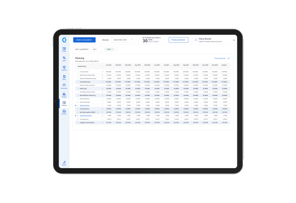 Companyon Controlling Software | Planung